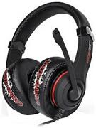 MARVO"H8319",GamingHeadset,Microphone,40mmdriverunit,Volumecontrol,Adjustableheadband,3.5mmjack,Braidedcable,2.7m,Black-Red