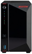 2-bayNASServerASUSTOR"AS5202T",IntelCeleronJ4005(Dual-Core)2.0-2.7GHz,2GBSO-DDR4(Max.8GB),2.5"/3.5"SATAorSSDx2(HotSwap),USB3.2Gen1x3,2.5GbELANx2,HDMI2.0a,WOW,WOL,AES-NI,Hard.transcoding,IR,Surveillance:<36(4Free)