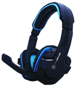 MARVO"IceDragonASH-321",GamingHeadset,Microphone,40mmdriverunit,Volumecontrol,Adjustableheadband,3.5mmjack,Bradedcable,Black-Blue