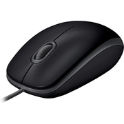 LogitechB110SilentOpticalMouse,1000dpi,Black,SilentClicksandScroll,Full-size,USB