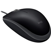 LogitechB110SilentOpticalMouse,1000dpi,Black,SilentClicksandScroll,Full-size,USB
