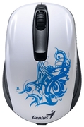 GeniusNX-6510Tattoo,White,Wireless2,4GHz,1200dpi,1xAAor1xAAA