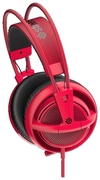 STEELSERIESSiberia200/GamingHeadsetwithretractableMicrophone,onthecordvolumecontrol,50mmneodymiumdrivers,Comfortable,Lightweight,Cablelenght1.8m,3.5mmjack,ForgedRed