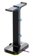 GamingHeadsetStandHavitTH650,270x150x100mm,2xUSB2.0,RGB,Cableorganizer