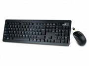"WirelessKeyboard&MouseGeniusSlimStar8005,Ultrathinandlight,Quiettypin,Dustproof,Black.