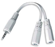 CCA-415W3.5mmaudiosplittercable,10cm
