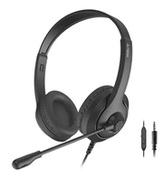 HeadsetA4techFH100i,40mmdriver,20-20kHz,32Ohm,100db,1.8m,3.5mm(4-pin),Black