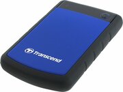 2.5"ExternalHDD4.0TB(USB3.0)TranscendStoreJet25H3P,Blue/Black,MIL-STD-810F,Durableanti-shockRUBBERoutercase,Advancedinternalharddrivesuspensionsystem,OneTouchBackup,QuickReconnectButton,compatiblewithMacOSX