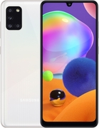 SamsungGalaxyA31UK128GBWhite,DualSIM,6.4"1080x2400AMOLED,HelioP65,Octa-Core2.0GHz,4GBRAM,Mali-G52MC2,microSD(dedicatedslot),48MP+8MP+5MP+5MP/20MP,USB-C,5000mAh,FC,WiFi-AC/BT5.0,Android10