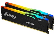 64GBDDR5-5200MHzKingstonFURYBeastRGB(Kitof2x32GB)(KF552C40BBAK2-64),CL40-40-40,1.25V,Blk