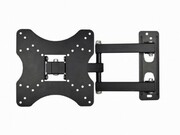 TV-WallMountfor17-37"-Gembird"WM-37RT-01",Rotate&Tilt,max.40kg,Rotation90°,Tiltingangle15°,DistanceTVtoWall:40-340mm,max.VESA200x200,Black