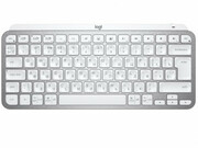 LogitechWirelessMXKeysMiniMinimalisIlluminatedKeyboard,LogitechUnifying2.4GHzwirelesstechnology,BluetoothLowEnergy,RechargeablewithUSBtypeC,PaleGrey(920-010502)