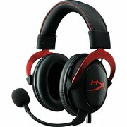 КомпьютернаягарнитураHyperXCloudII,53mmdriver,60Ohm,15-25000hz,98db,320g.,3.5mm/USB,Red