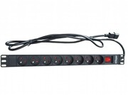 19"1Upowersocket,PDU,8ports,16A,2.0M,Cablexpert,C14plug3mcable,EG-PDU-012-FC14