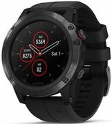 GARMINfenix5XPlusSapphireBlackwithblackband,MultisportGPSWatchforSport,1.2",Waterrating10ATM,Batterylife:Upto2weeks,16GB,GPS,Compass,Bluetooth,Smart,ANT+,Wifi,SmartnotificationsandActivityTrackingFeatures,86g