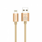 PinengPN-305Gold,LightningSpeed&DataChargingCablewithNylon