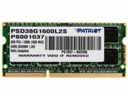 8GBDDR3L-1600SODIMMPatriotSignatureLine,PC12800,CL11,2Rank,Double-sidedmodule,1.35V