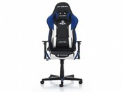 Gaming/OfficeChairDXRacerRacingGC-R90-INWZ1PlayStationmerch,Indigo/Black/White,PremiumPUleather,maxweightupto150kg/height165-195cm,Recline90°-135°,3DArmrests,HeadandLumbercushions,Aluminiumwheelbase,2"PUCaster,W-23.0kg