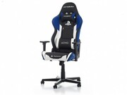Gaming/OfficeChairDXRacerRacingGC-R90-INWZ1PlayStationmerch,Indigo/Black/White,PremiumPUleather,maxweightupto150kg/height165-195cm,Recline90°-135°,3DArmrests,HeadandLumbercushions,Aluminiumwheelbase,2"PUCaster,W-23.0kg