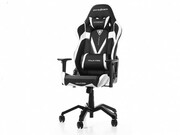 Gaming/OfficeChairDXRacerValkyrieGC-V03-NW-B1,Black/White,PremiumPUleather+Perforated&CarbonlookPVC,maxweightupto150kg/height165-195cm,Recline90°-135°,3DArmrests,Head&LumbarCushions,AluminiumSpider,3"PUCaster,W-23.7kg