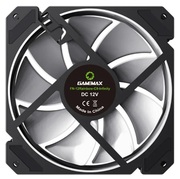 PCCaseFanGAMEMAXFN-12Rainbow-C9,120mm,ARGB,28.8dB,56,62CFM,1200RPM,HydroBearing,Black