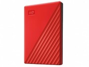 2.5"ExternalHDD2.0TB(USB3.0)WesternDigital"MyPassport",Red,Durabledesign,Passwordprotection+256-bitAEShardwareencryption