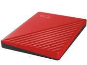 2.5"ExternalHDD2.0TB(USB3.0)WesternDigital"MyPassport",Red,Durabledesign,Passwordprotection+256-bitAEShardwareencryption