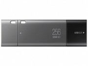 256GBUSB3.1SamsungDUOPlus,USB+USB-C,Metalcasingisshock/water/X-Rayresistant(UptoRead200MByte/s)