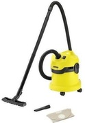 VacuumCleanerKarcherWD2,1600WPoweroutput,320Wsuctionpower,1.8lbagcapacity,aquafilter,Normal/Carpetbrush,crevicenozzle,upholsterynozzle,black