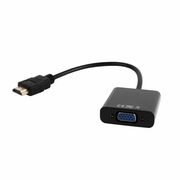 AdapterHDMI-VGA-GembirdA-HDMI-VGA-03,HDMItoVGAandaudioadaptercable,singleport,Black