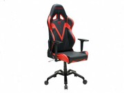 Gaming/OfficeChairDXRacerValkyrieGC-V03-NR-B1,Black/Red,PremiumPUleather+Perforated&CarbonlookPVC,maxweightupto150kg/height165-195cm,Recline90°-135°,3DArmrests,Head&LumbarCushions,AluminiumSpider,3"PUCaster,W-23.7kg