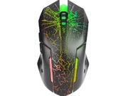 MARVO"M207",GamingMouse,800/1200/2400/3200dpiadjustable,Opticalsensor,6buttons,7colorslighting,USB,Black