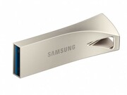 256GBUSB3.1SamsungBarPlus,Silver,Durablezincalloy,Metalcasingisshock/water/X-Rayresistant(Read200MByte/s,Write50MByte/s)