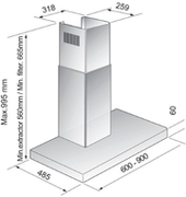 ВытяжкаKortingKHC6957X