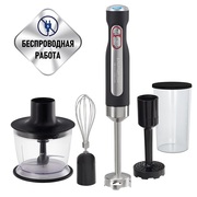 BlenderPolarisPHB0798L,700Wpoweroutput,cordLess,mixingbowl0.7l,chopperbowl0.5l,whisk,footstainlesssteel,Li-ionupto30min,black
