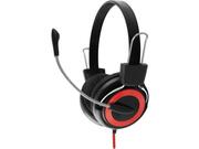 EsperanzaEH152RRed,Stereoheadsetwithmicrophone,2xmini-jack3.5mm,withVolumecontrol,2mcablelenght