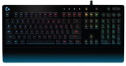 LogitechGamingKeyboardG213Prodigy,Mech-Dome,Spillresistance,Mediacontrols,RGB,Integratedpalmrest,Adjustablefeet,Anti-ghosting,GameMode,USB,Black,RUlayout