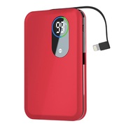 PowerBankForever5000mAh+lightningcableRed