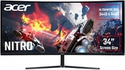 34.0"ACERVALEDNitroEI342CKRPCurvedBlack(1ms,80M:1,21:9,400cd,3440x1440,144Hz,178°/178°,2xHDMI,2xDisplayPort,Curvature1800R,FreeSyncPremiumPro,VESADisplayHDR400,Speakers2x2W,AudioLine-out,VESA)[UM.CE2EE.P02]