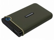2.0TB2.5"(USB3.0)TranscendStoreJet25M3,MilitaryGreen(MIL-STD-810G516.6),RubberAnti-Shock,OneTouchBackup