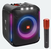 "PortableAudioSystemJBLPartyBoxEncorewithwirelessmicrophonePutereRMS:100WDesignboxe:Raft/MasaRezisten?alaapa:IPX4Materiale:PlasticABSLanternaLEDBluetooth:5.1Timpoperarebaterie:10Ore"