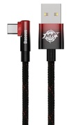CableUSB-Type-C,Braided,100W,2m,90°,BaseusMVP2Black-RedCAVP000520