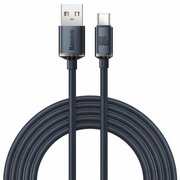 CableUSB-Type-C,Braided,100W,2m,BaseusCrystalShineBlackCAJY000501