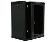 19"15UWallMountedcabinet,SN-IRON19"15U-06-06-ДП-2БГ,600?600х735,PerforatedDoor,Black