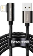 CableUSB-Lightning,Braided,2.4A,1m,90°,BaseusLegendElbowBlackCALCS-01