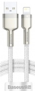 CableUSB-Lightning,2.4A,2m,BaseusCafuleMetalWhiteCALJK-B02