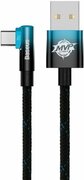 CableUSB-Type-C,Braided,100W,2m,90°,BaseusMVP2Black-BlueCAVP000521
