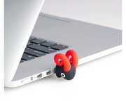 16GBUSB2.0FlashDriveSiliconPower"Unique550",BlackGoatw/RedHorn,RubberCap(R/W:18/7MB/s)