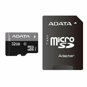 .32GBMicroSD(Class10)UHS-I(U1)+SDadapter,ADATAPremier"AUSDH32GUICL10-RA1"(R/W:50/10MB/s)