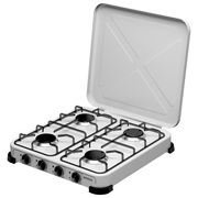 CookerMiniBrockGS004W,gas,4hobs,Gastype:G30(butane)&G31(propane),foroutdooruseonly,white